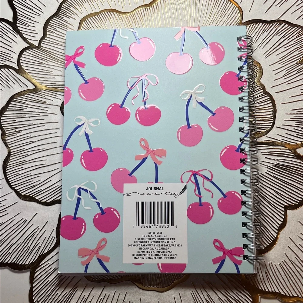 Pink Cherry Spiral Notebook